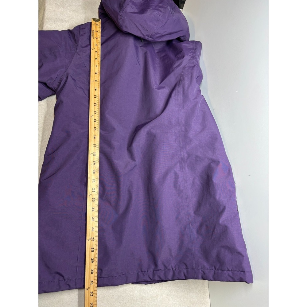 Lands' End Coat Girls M 10-12 Purple The Squall Coat Removable Hood Lined - Picture 10 of 11